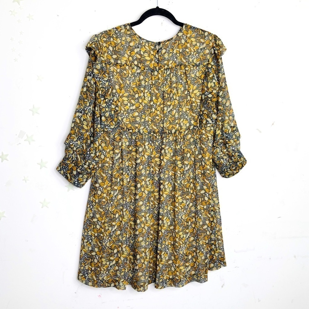 BA & Sha Floral ruffled mini Sandra dress - Picture 6 of 10